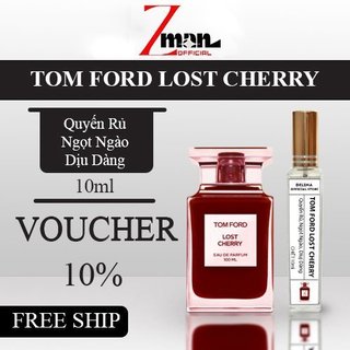 Nước hoa nữ Tom Ford Lost Cherry, Mùi Hương Nữ Tính Ngọt Ngào Chai 10ml