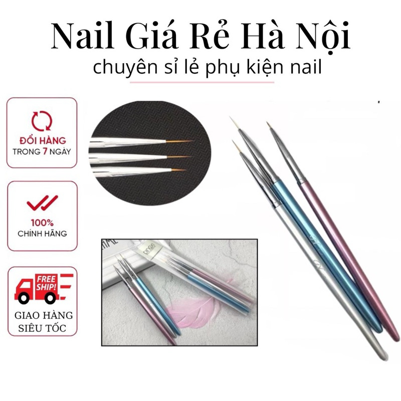 Bộ cọ nét dingxi,cọ vẽ nét nail bộ 3 cây