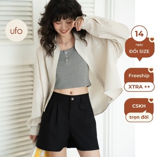 Áo sơ mi kẻ nhỏ dáng lửng freesize - Faya Shirt - ufo.thebasic