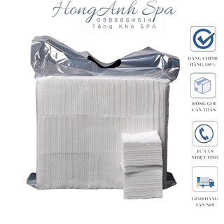 Bông tẩy trang - Bông Lau Mặt - Khăn Khô Đa Năng cắt sẵn 300g