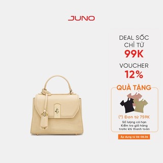Túi Xách Nữ Thời Trang JUNO Cỡ Nhỏ Top Handle Lock & Key TXN751