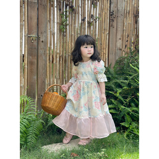 Váy thiết kế phối voan đuôi cá cho bé gái Aimee Dress