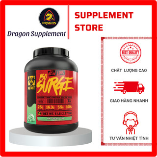 Mutant isosurge, 100% whey protein isolate + hydrolized, 25g protein, 5.9g bcaa, 16g glutamine | made in canada