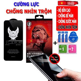 Kính cường lực iphone KK chống nhìn trộm full màn hình 7/ 8 plus/ x/ xsmax/ 11/ 12/ 13/ 14 / 15 / PLUS/ PROMAX