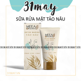 Sữa rửa mặt tảo nâu meea organic chính hãng - detox marine tảo nâu 100ml