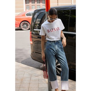 Quần jeans gập lai basic feng jeans