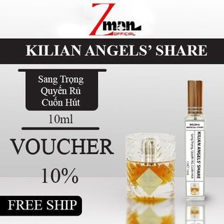 Nước hoa Unisex  Kilian Angel's Share hương thơm đẳng cấp  cuốn hút  sang trọng - Chiết 10ml