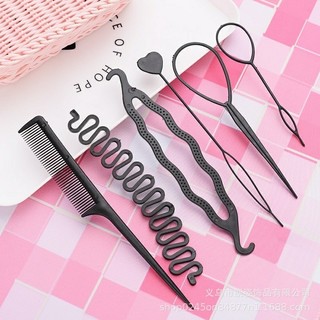 Set 6 món dụng cụ tạo nhiều kiểu tóc tiện dụng-phụ kiện tết tóc đuôi sam, bện tóc cho nữ 88807