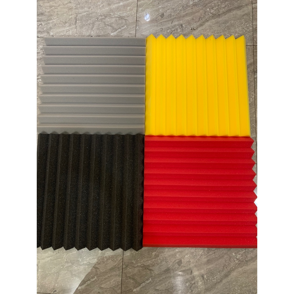 Tấm xốp khe rãnh tam giác dán tường tiêu âm KT 50 x 50 x 5cm