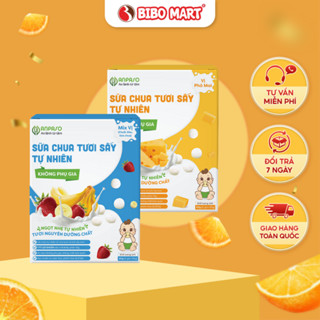 Sữa Chua Tươi Tự Nhiên  Anpaso Sấy Lạnh Cho Bé Ăn Dặm Không Chất Bảo Quản Túi 20g - Bibo Mart 