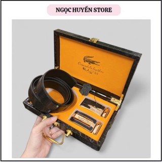 ⚡HÀNG CAO CẤP⚡ Set Thắt Lưng Da Nam 2 Mặt Dây Nịt Nam Sang Trọng  Và Lịch Sự Mẫu Mới Tặng Hộp Da