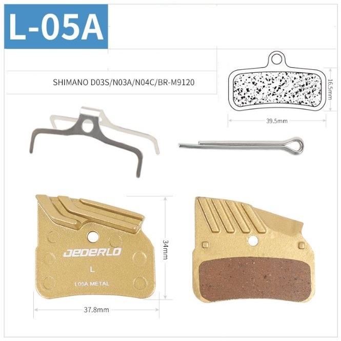 Bố Thắng Dĩa Xe Đạp Metal Tản Nhiệt Jederlo L05A Cho Thắng SHIMANO DO3S/ NO3A/ NO4C/ BR-M9120