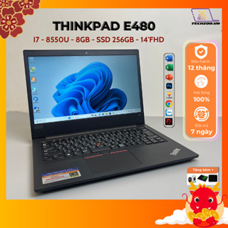 Laptop Lenovo Thinkpad E480 I7-8550U/32GB/1TB SSD/14inch FHD/VGA RX550 2GB Chơi game, văn phòng, giải trí OK siêu bền