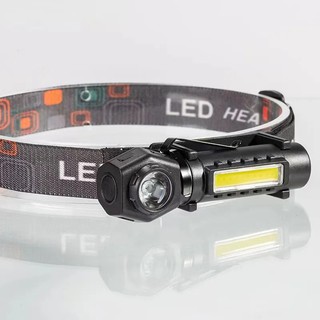 Đèn pin siêu sáng tích hợp đèn đội đầu 2in1