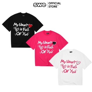 Áo Thun Unisex Họa Tiết Dễ Thương SWE FOY TEE - Đen/Trắng/Hồng