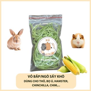 Vỏ bắp sấy khô mài răng cho Hamster, Bọ ú, Chinchilla, Thỏ,… - Xu.petshop