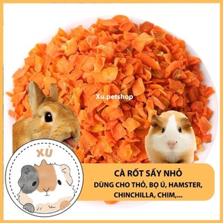 Cà rốt sấy cho Hamster, Thỏ, Bọ Ú, Chinchilla,… - Xu.petshop
