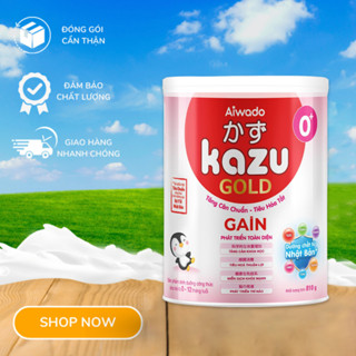 [4 lon Tặng ba lô bé] Sữa Kazu Gain 0+ 1+2+ ⚡ CHẤT LƯỢNG ⚡ Sữa bột sản phẩm dinh dưỡng dành cho trẻ đủ số lon 810gr