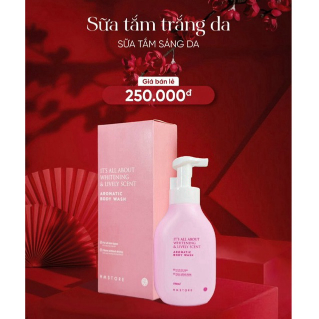 Sữa tắm trắng da hằng ngày HM Store