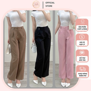 Quần âu công sở nữ ống suông, chất xược thái mềm mát, thời trang nữ, thời trang công sở GQU0341