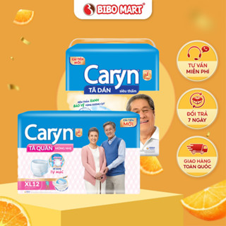 Tã Bỉm Quần Người Lớn Caryn Mỏng Nhẹ Siêu Thấm Hút Chống Tràn Co Giãn Size M L XL - Bibo Mart