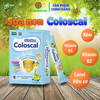 Sữa non COLOSCAL Tăng đề kháng cho bé với Canxi hữu cơ Vitamin D3 K2 sữa non Colostrum Hộp 30 gói