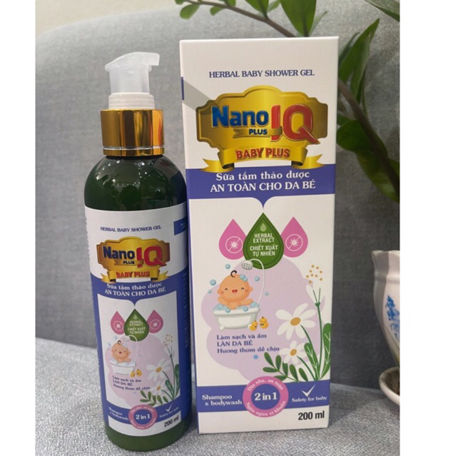 SỮA TẮM THẢO DƯỢC CHO BÉ NANO IQ BABY PLUS