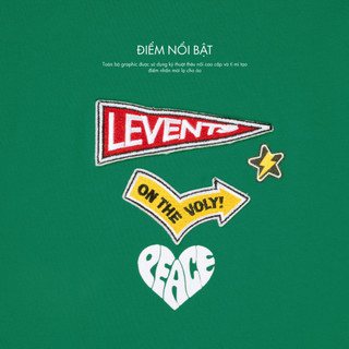 Áo Thun Levents Sticker Oversized Tee 100% Cotton Unisex T-shirt Oversized