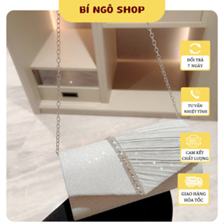 Túi cầm tay đi tiệc sang trọng, túi đi tiệc sang trọng. Túi nữ đi tiệc nổi bật kèm dây đeo chéo BÍ NGÔ