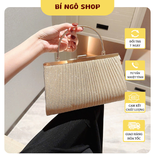 Túi tặng mẹ đi tiệc sang chảnh, phù hợp túi cho mẹ đi tiệc đẹp BÍ NGÔ
