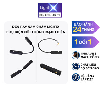 Bộ Phụ Kiện Nối Mạch Điện Đèn Ray Nam Châm, Nối Mạch Giữa 2 Thanh Ray Vuông Góc Và Ray Thẳng Hàng, Nối Nguồn Tổ Ong