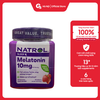 Kẹo ngủ Natrol Melatonin Sleep 90 Gummies