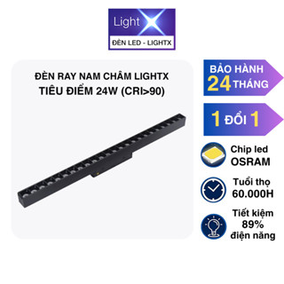 Đèn Ray Nam Châm Tiêu Điểm 24W Chiếu Rọi Spotlight Sử Dụng Chip Led Osram Với Ánh Sáng Trắng - Vàng - Trung Tính