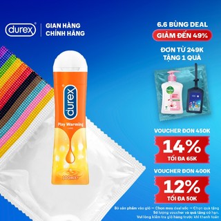 Gel bôi trơn Durex Play Warming có chất làm ấm 100ml/chai