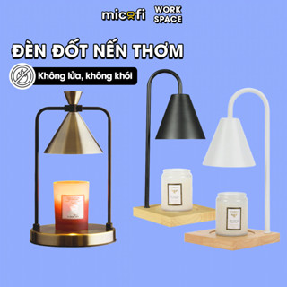 Đèn Nến Micofi Thơm Phòng Để Bàn Decor, Đèn Đốt Nến Thơm Phòng Khách Và Ngủ, Xông Tinh Dầu Điện Tử Trang Trí Có Hẹn Giờ