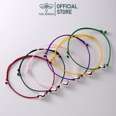 Dây chỉ mix charm Tim phồng bóng xinh xắn TLEE JEWELRY