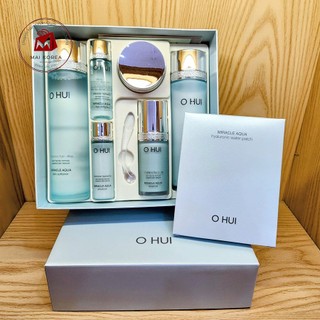 Set OHUI AQUA MIRACLE xanh cấp nước kiềm dầu chống lão hóa