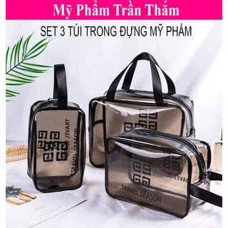 Set 3 Túi Trong Đựng Mỹ Phẩm ( Đẹp , Thẩm Mỹ , Chống Ránh , Chống Vỡ Mỹ Phẩm )