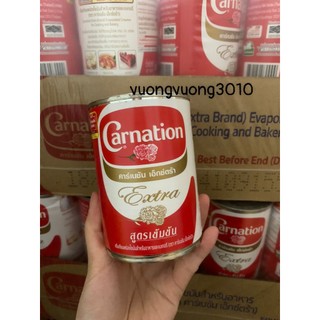 Sữa nước béo Carnation ( sữa ba bông ) Thái Lan 385gr