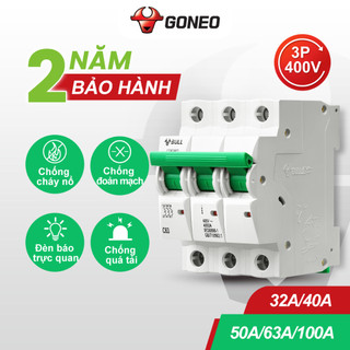 [Chính hãng] Aptomat an toàn CB Gongniu Bull 1Pha/ 2 Pha / 3 Pha/ 4 Pha, 32A/40A