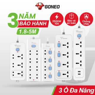 Ổ cắm điện chống cháy gongniu - 2500w/10a - lõi đồng nguyên chất