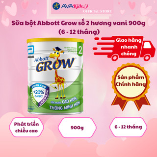 Sữa bột Abbott Grow số 2 hương vani 900g