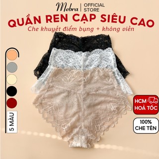  Quần lót ren lưng cao giấu bụng tôn eo che khuyết điểm không lộ vân viền mềm mại gợi cảm Mebra nhiều màu