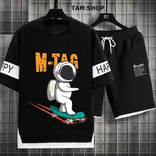Quần áo Thun Nam ,bộ đồ unisex phi hành gia thời trang mùa hè trẻ trung năng động đa dạng phong cách M TAG TÂMSHOP M03