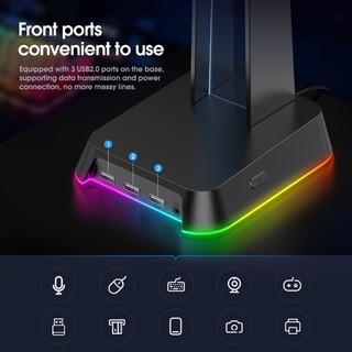 Combo Onikuma Gaming 5 (Tai Nghe X25 Black + Giá Đỡ ST-2 Black)