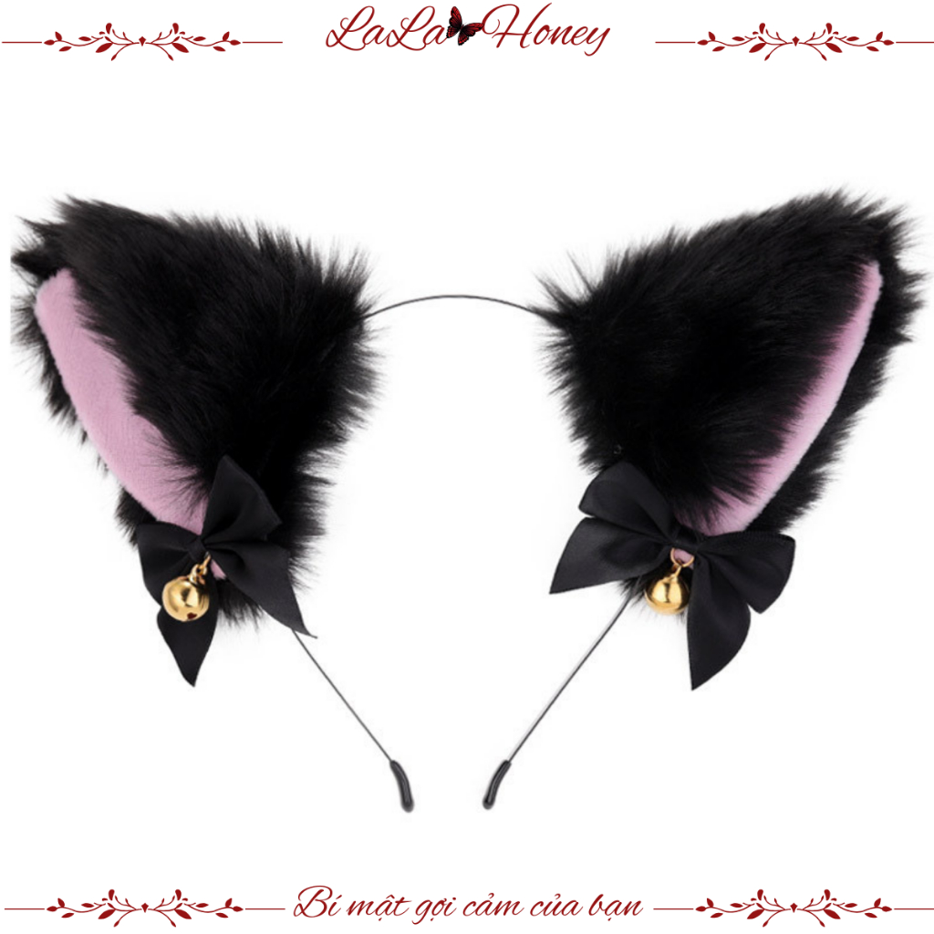 Bờm Tóc Tai Mèo Lông Cosplay, Băng Đô Cài Tóc Tai Mèo Sexy - LALA HONEY