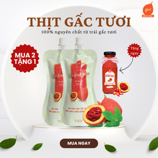 Túi thịt gấc tươi GAVI, từ mang gấc tươi, 100% organic, nấu xôi, chế biến xôi