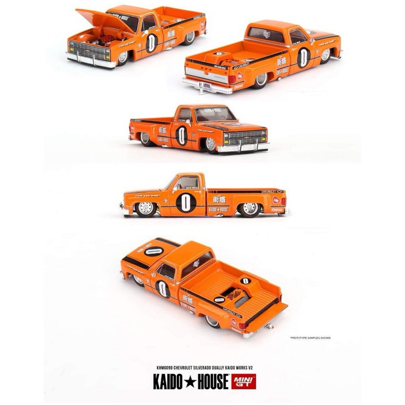 mô hình xe Chevrolet Silverado Dually KAIDO WORKS V2 KHMG090 chính hãng Kaido House - MiniGT #090 tỉ