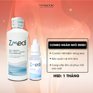 Bộ Nước Ngâm Lens Và Nhỏ Cấp Ẩm Dành Cho Kính Áp Tròng VIVIMOON