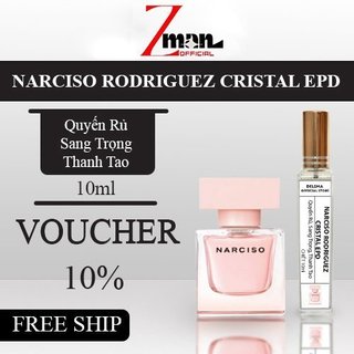 Nước hoa nữ Narciso Rodriguez Cristal EDP hương thơm tươi mới , gợi cảm chiết 10ml